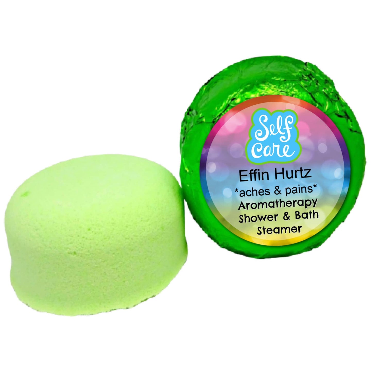 Effin Hurtz Aches + Pains Aromatherapy Shower Bath Steamer VEGAN