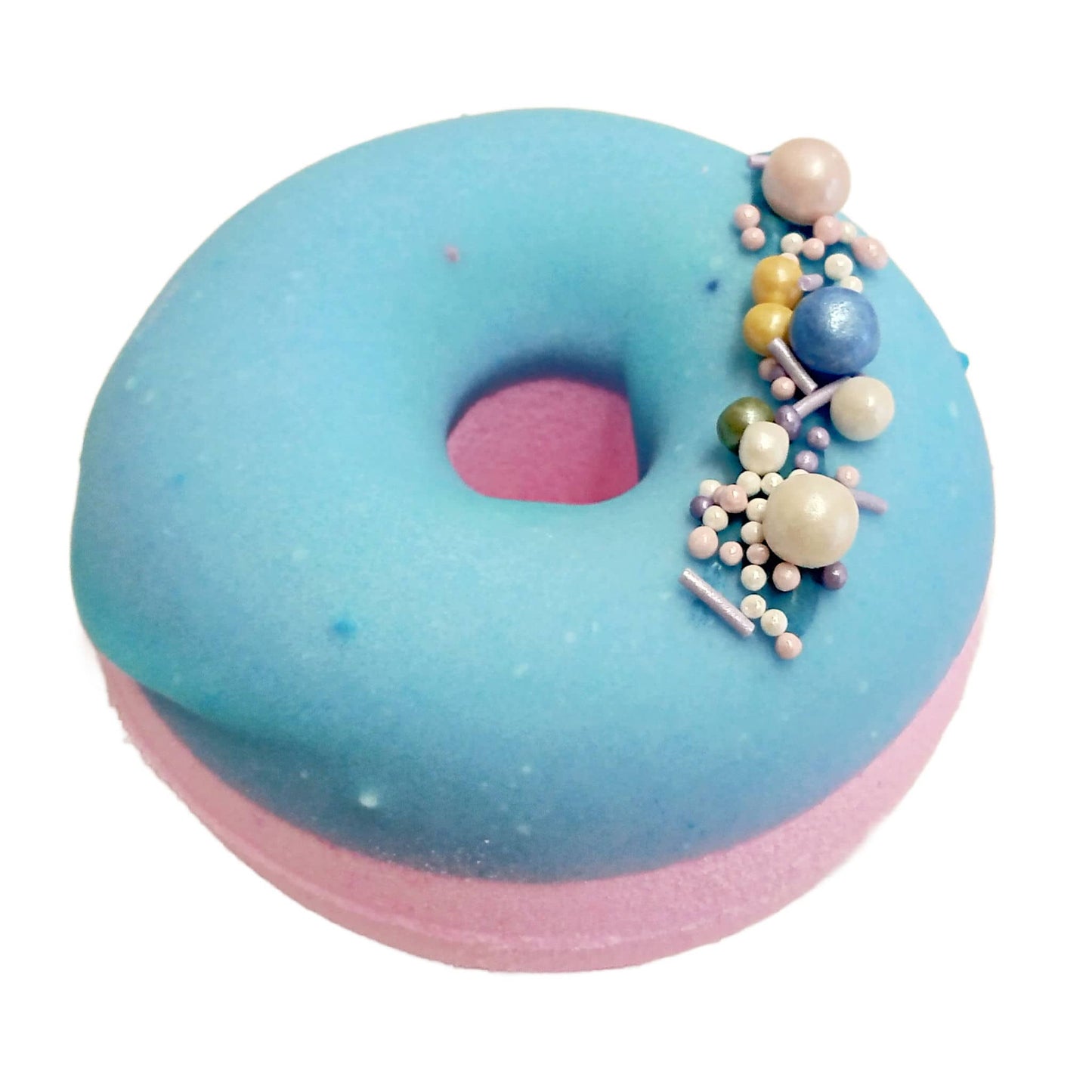 baby powder donut bath bomb