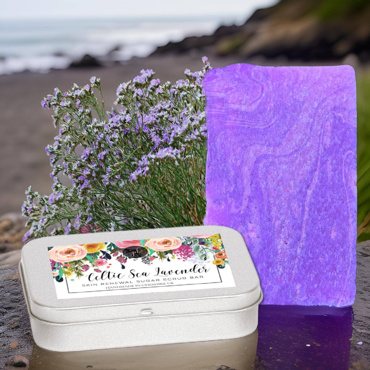 Celtic Sea Lavender Sugar Scrub Bar