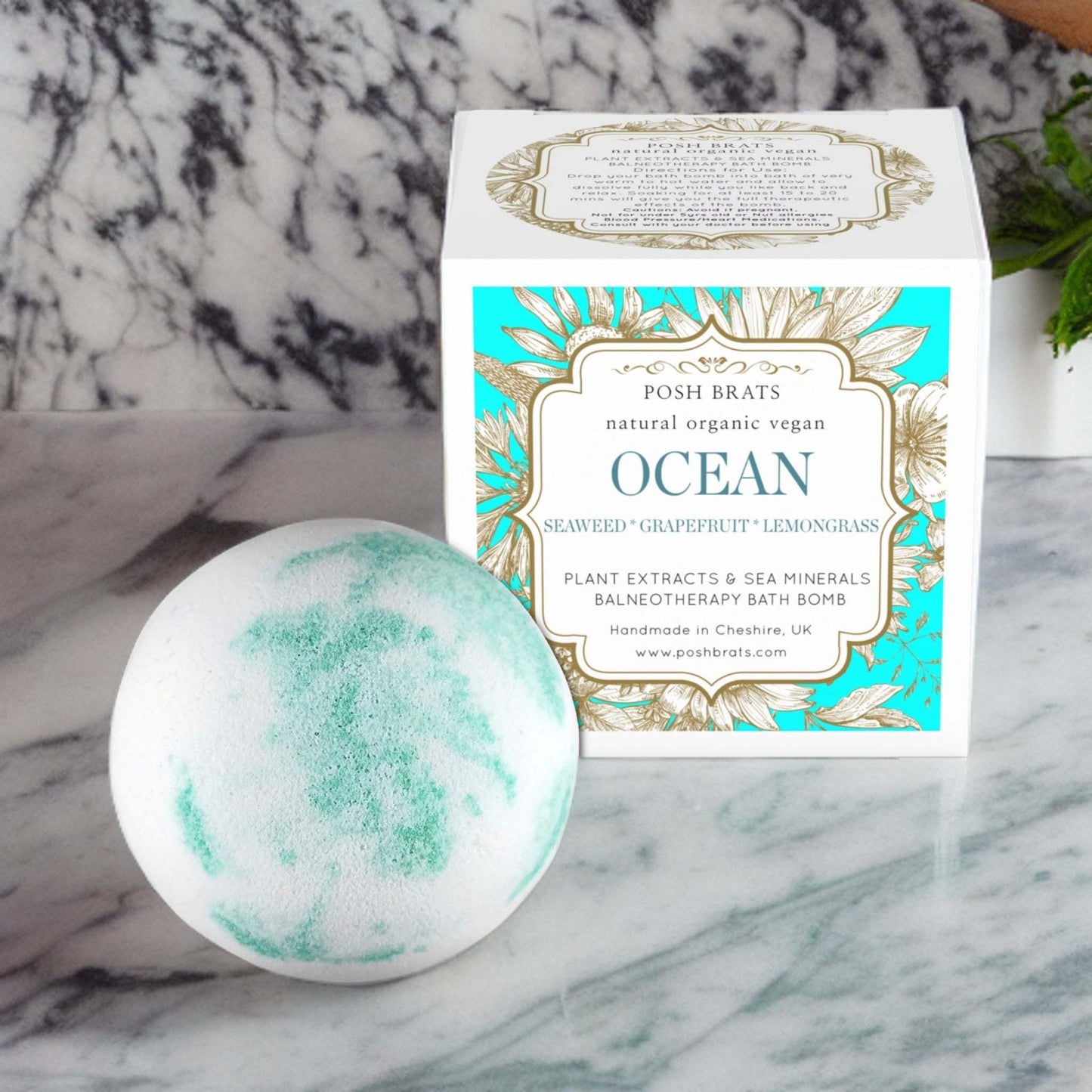Unwind with our Ocean Sea Minerals Aromatherapy Bath Bomb. Relaxation awaits you!