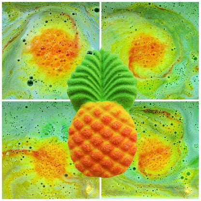 Immerse in paradise with our Pineapple Passion Bath Bomb, for an ultimate relaxing bath experience.
