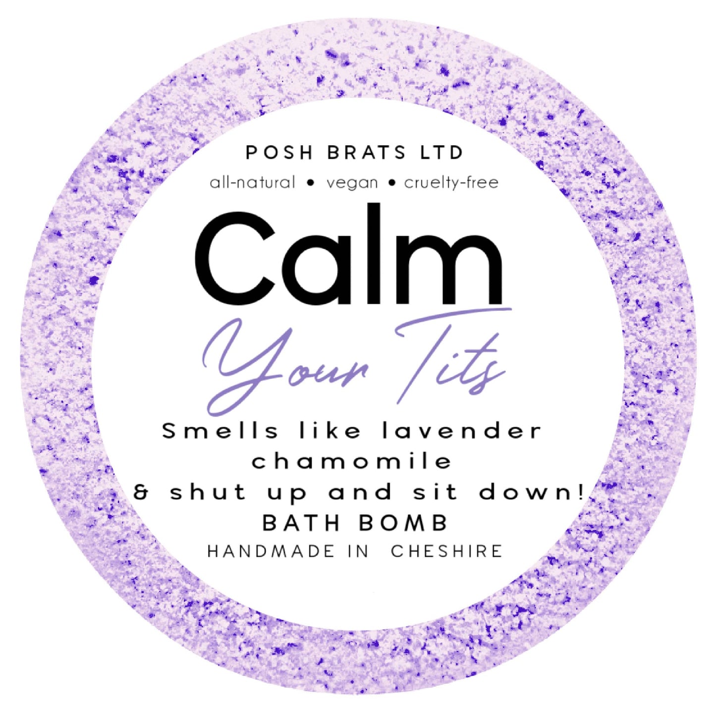 Calm Your Tits Fizzy Bath Bomb - Indulge in Whimsical Self-Care Bliss!