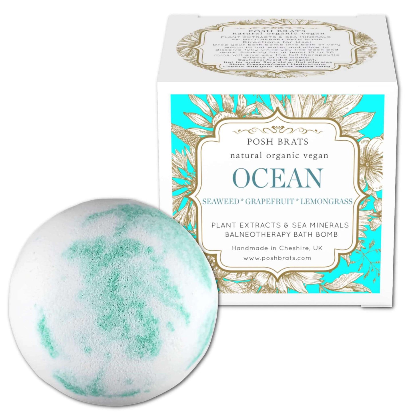 Ocean Sea Minerals Aromatherapy Bath Bomb: Elevate your bath experience to a spa-like escape. Try it now!