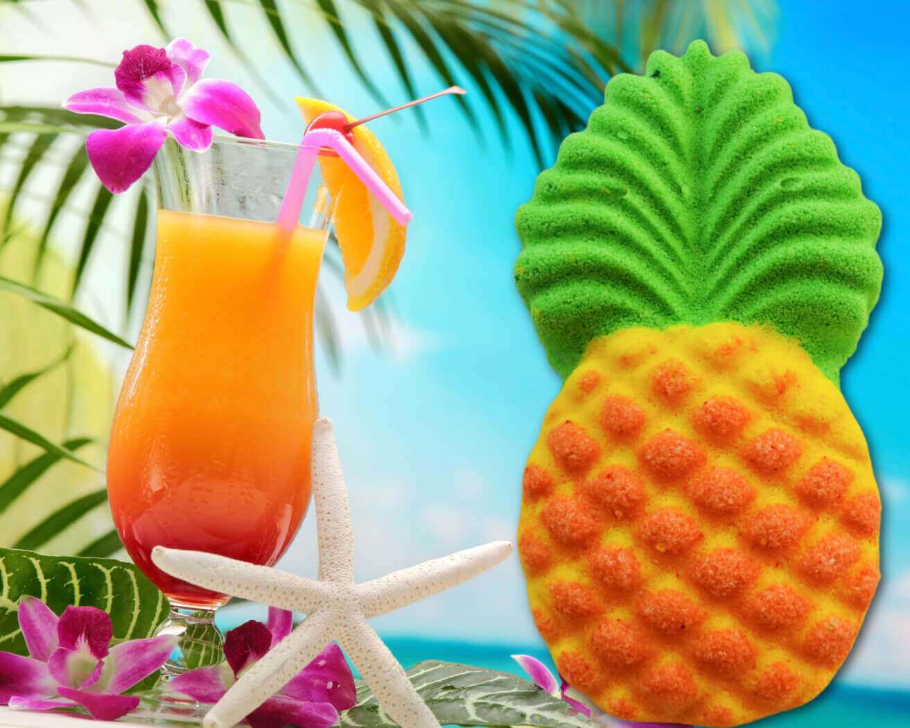 Love pineapples? Our Pineapple Passion Bath Bomb is your ticket to a serene, tropical bath escape!