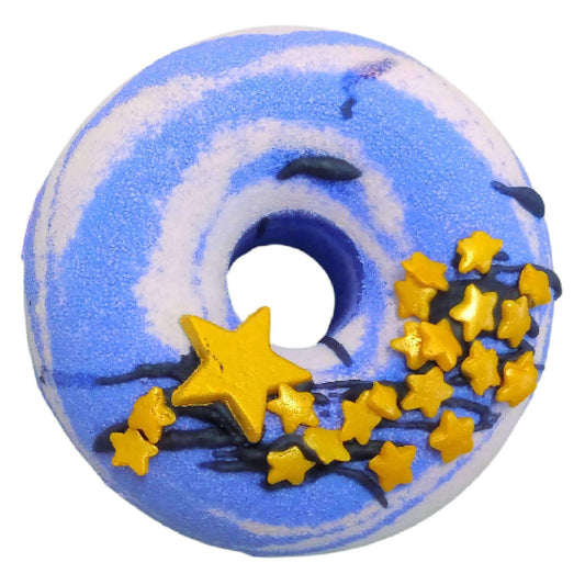 Stargazer Donut Fizzy Bath Bomb - Transform your bath into a celestial experience! Relax, unwind, & enjoy the sparkle.