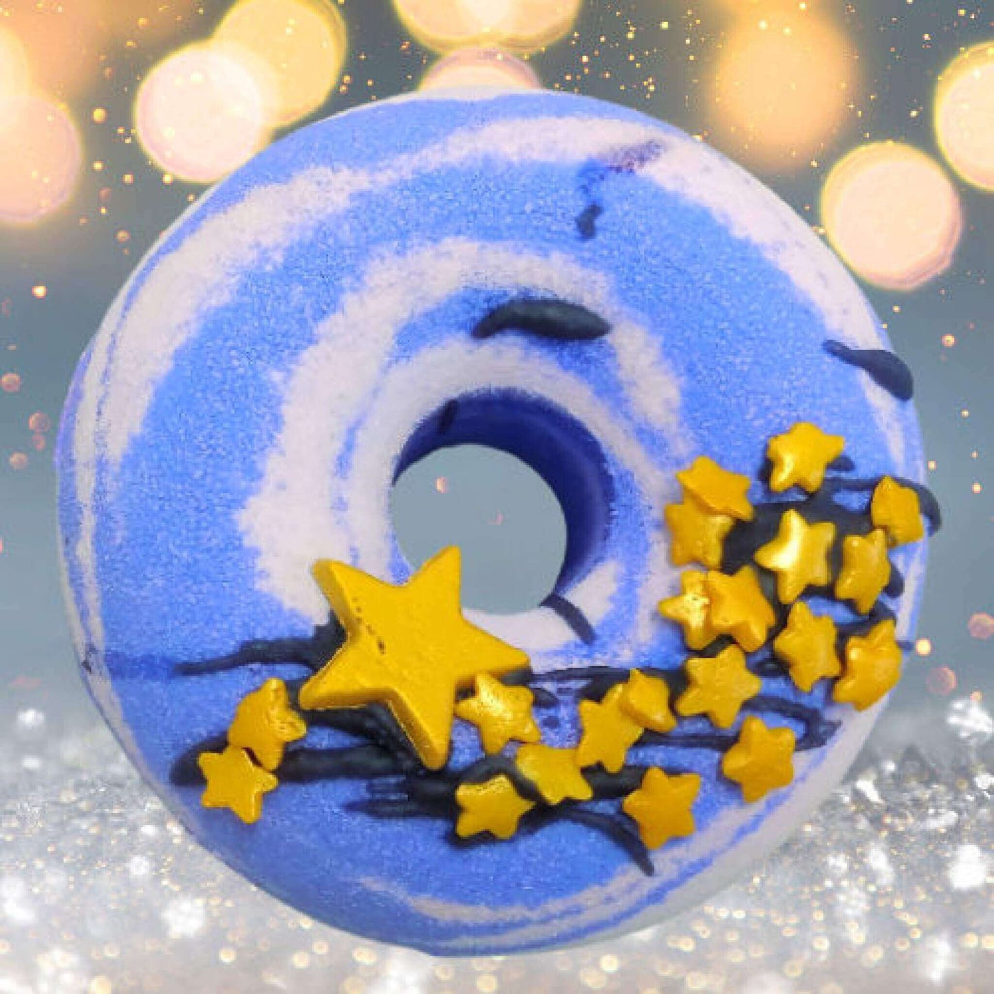 Experience bliss with our Stargazer Donut Fizzy Bath Bomb. It's more than a bath, it's a stargazing journey!