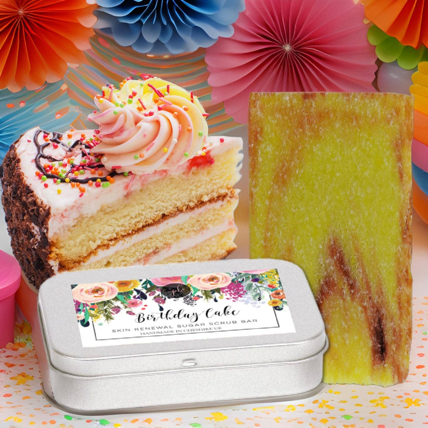 Birthday Cake Sugar Scrub Bar