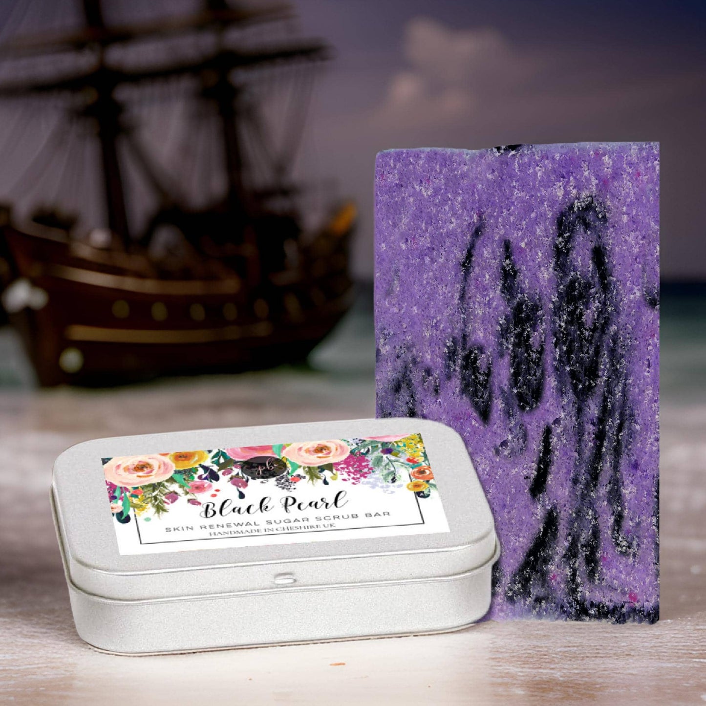 Black Pearl Sugar Scrub Bar