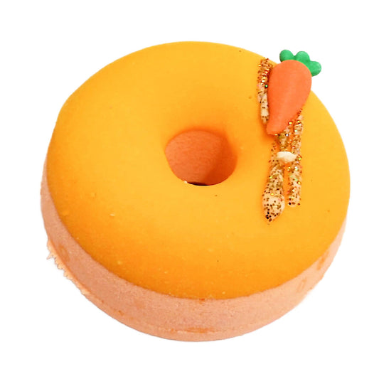 carrot mango donut bath bomb