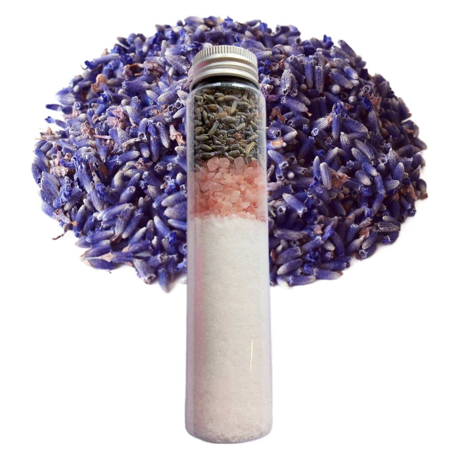 Enhance your bath ritual with the soothing scent of Hidcote lavender from our English botanical bath salt tube. Shop now!
