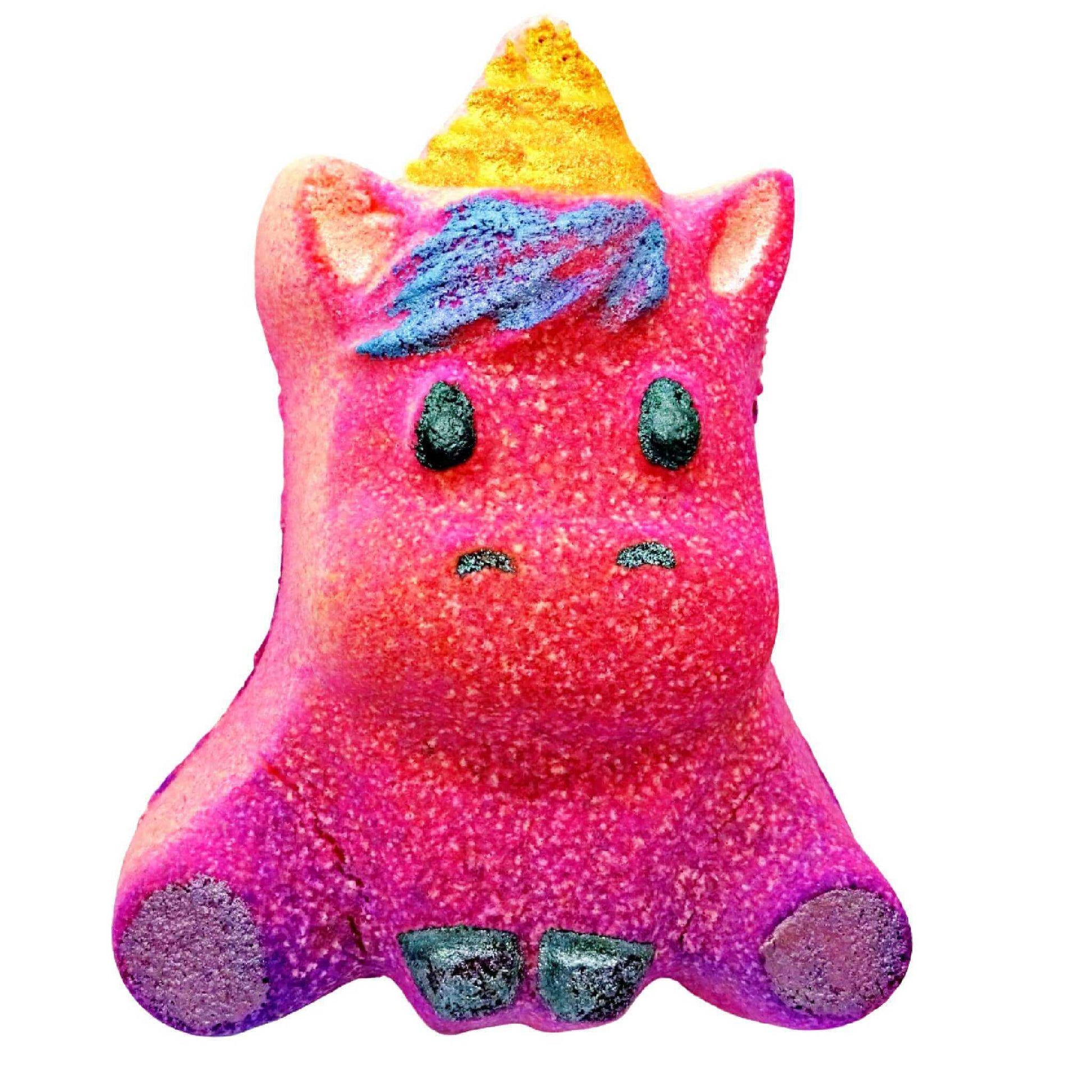 Indulge in the enchanting taste of our Unicorn-inspired Raspberry Lemonade Fizzy Bomb. A treat you won't forget!