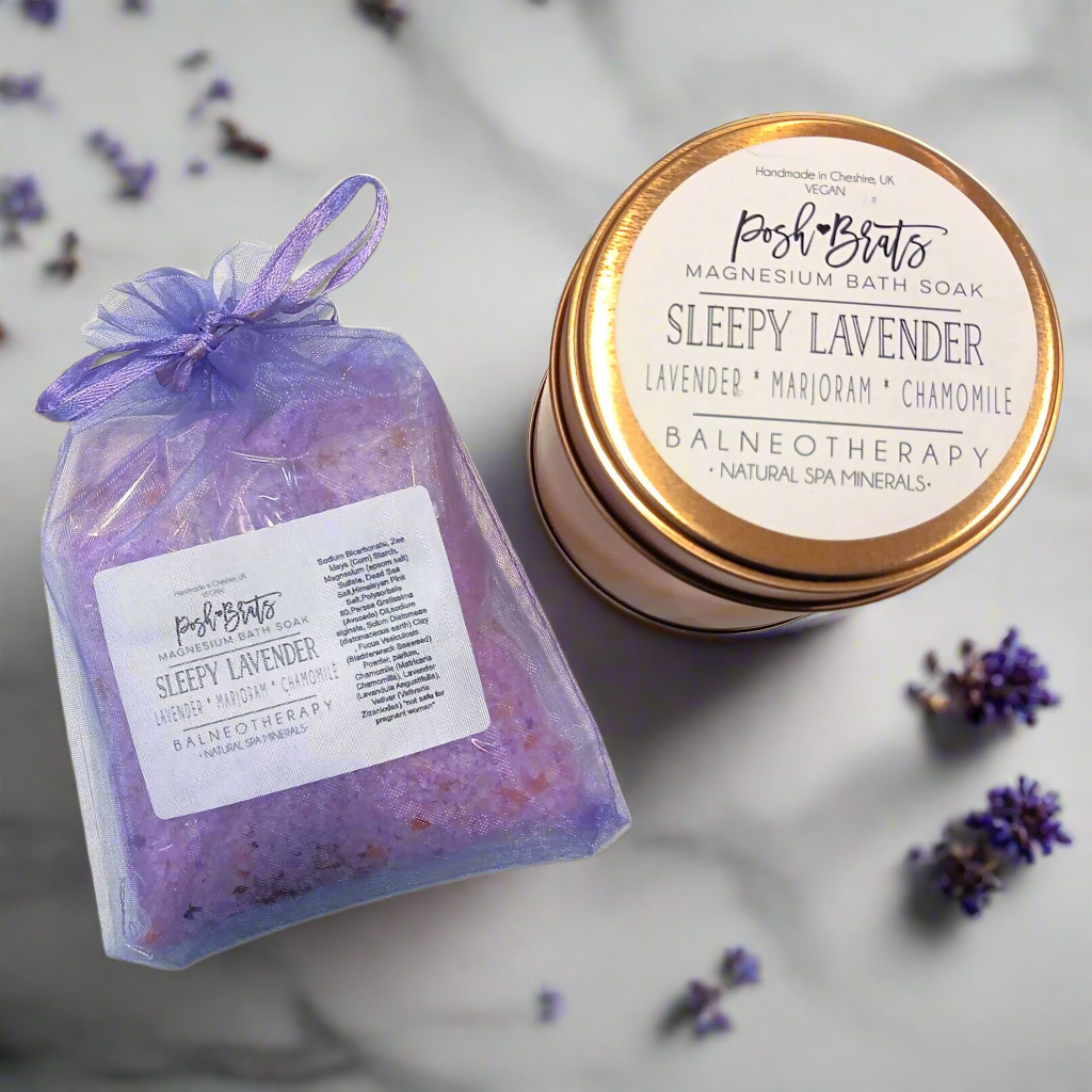 Sleepy Lavender Badesalz Einweichen Magnesium VEGAN