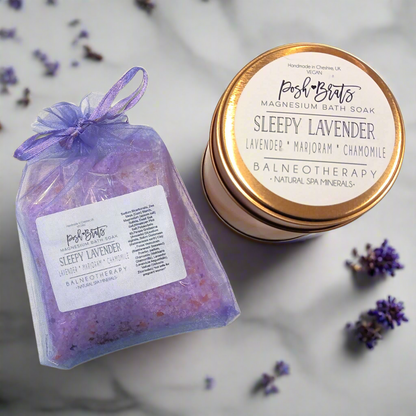 Sleepy Lavender Badesalz Einweichen Magnesium VEGAN