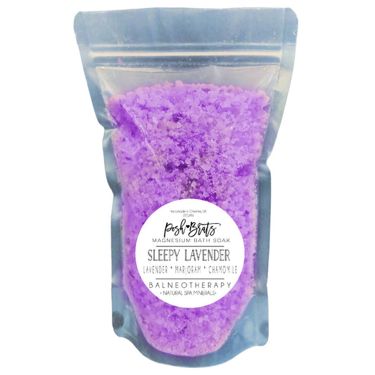 Sleepy Lavender Bath Salt Soak Magnesium Sachet