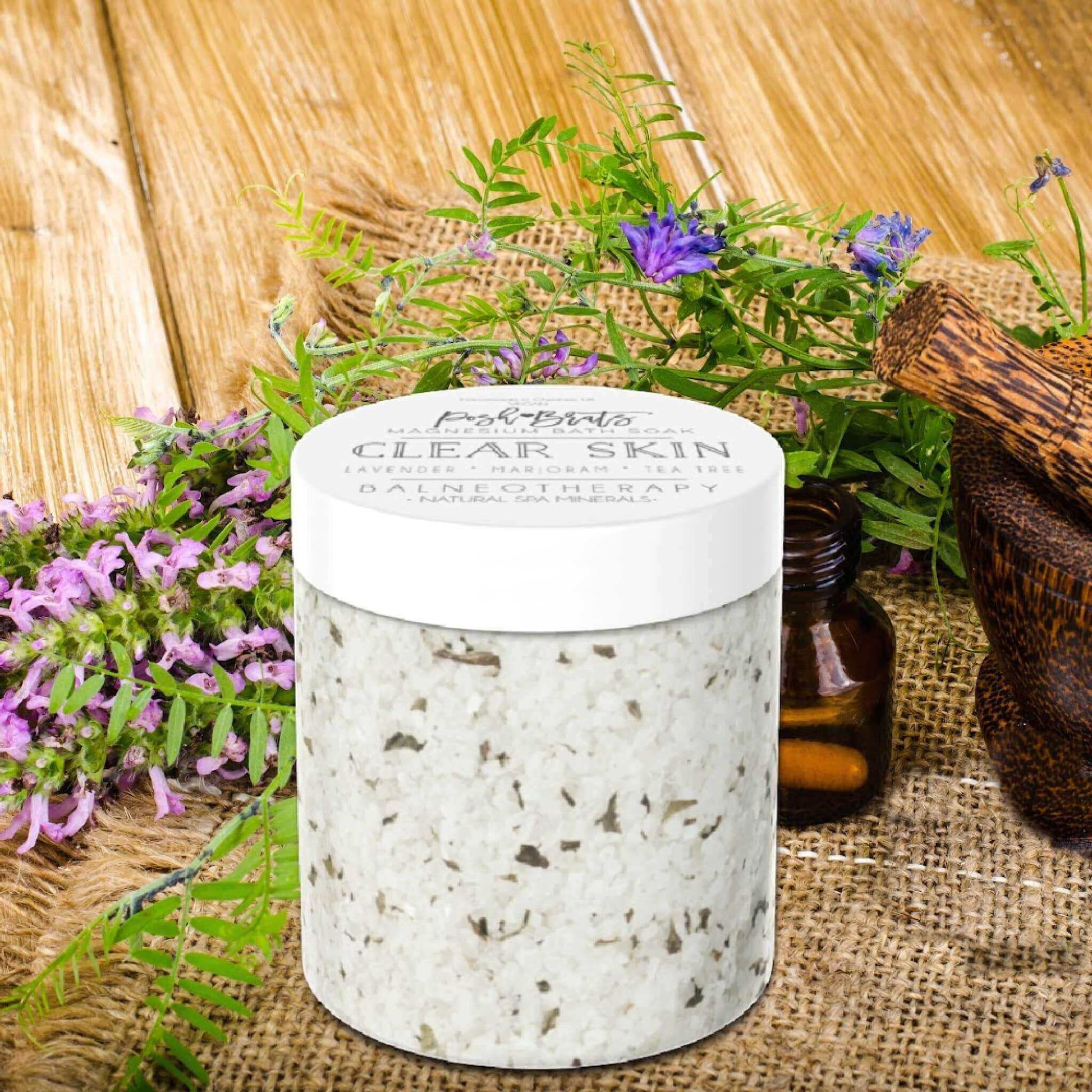 Clear Skin Bath Salt - Dive into an aromatic experience with our Magnesium Aromatherapy Soak, for a healthier glow.