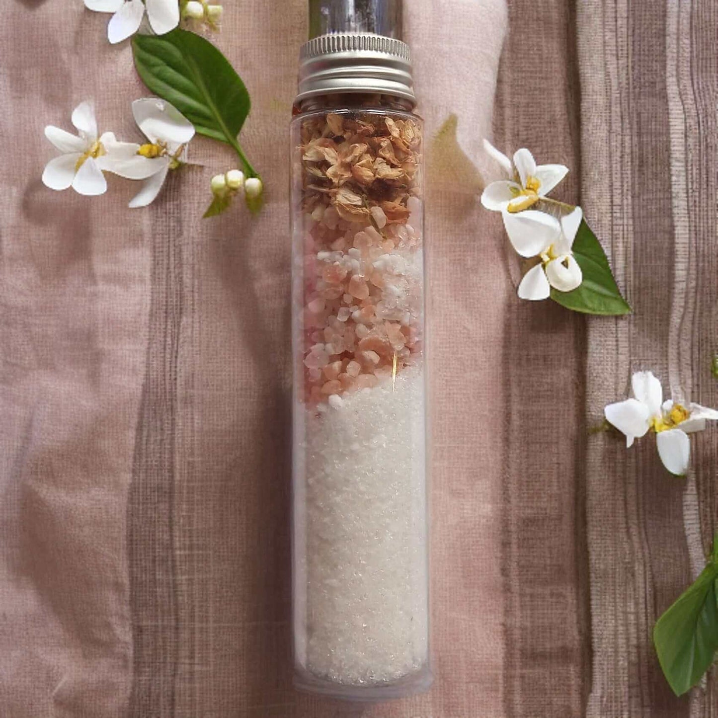 Unwind with Woodbine Jessamy's exquisite bath salts, packed with minerals and botanicals for your ultimate spa experience!