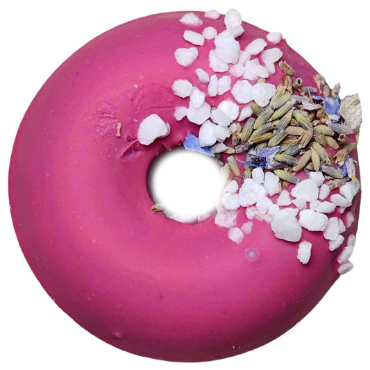 Lavender Sea Donut Bath Bomb: elevate your bath time experience with our soothing, aromatic product.