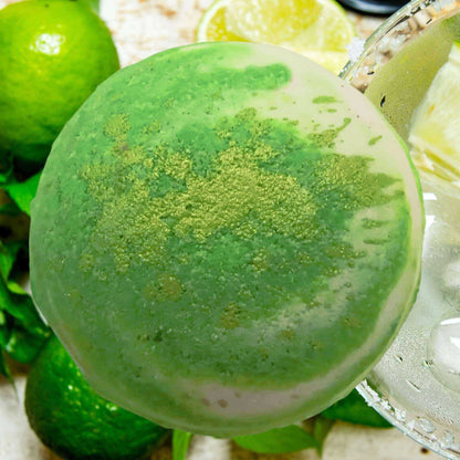 Feel rejuvenated with the crisp scent of our Lime Margarita bath bomb. Turn your bath time into a frozen fiesta!