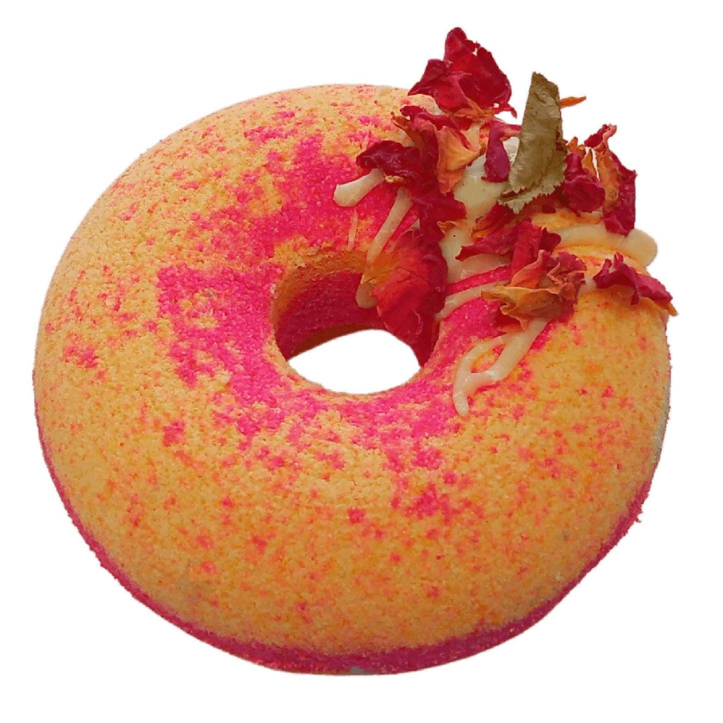 Schottische Himbeer-Rosen-Donut-Badebombe VEGAN