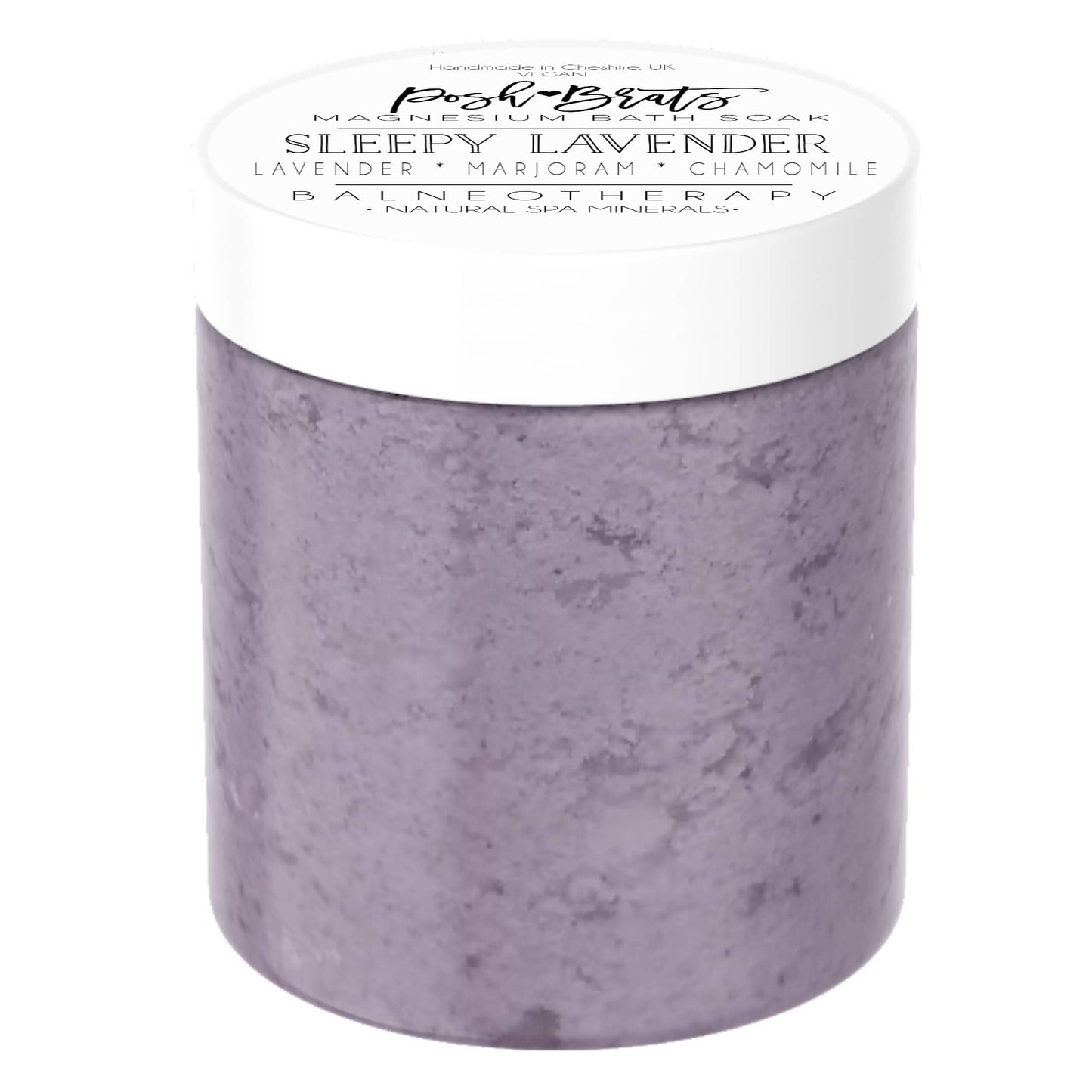 Sleepy Lavender Bath Salt Soak - Experience the calming properties of magnesium sea mineral. Perfect for a relaxing night bath.